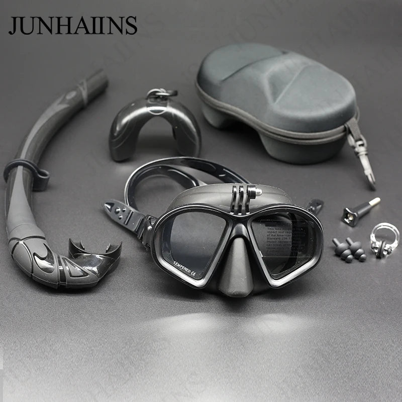 Set Maschera Apnea e Snorkeling - Attacco GoPro