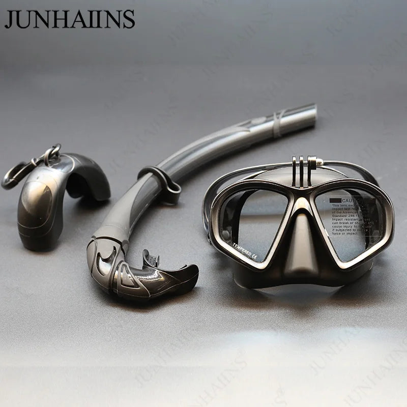 Set Maschera Apnea e Snorkeling - Attacco GoPro