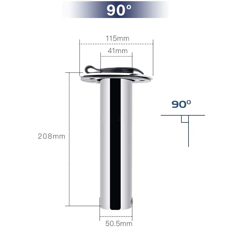 Porta Canne in Acciaio Inox – Inclinazioni Fisse 15°, 30° e 90°